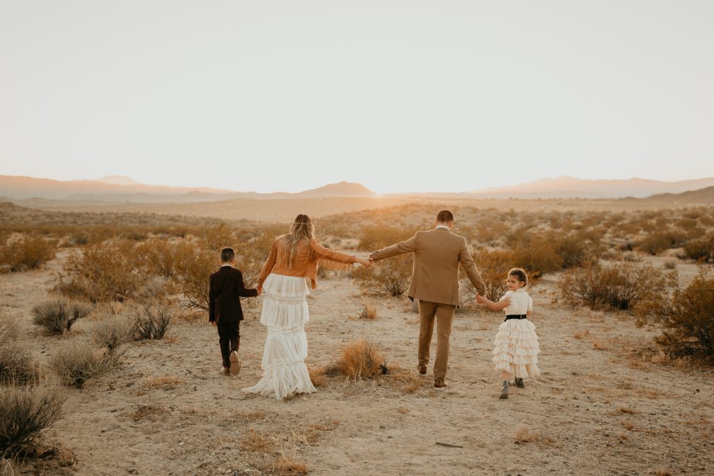 family photography session in the desert